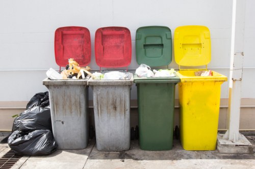 Recycling builders waste in East London